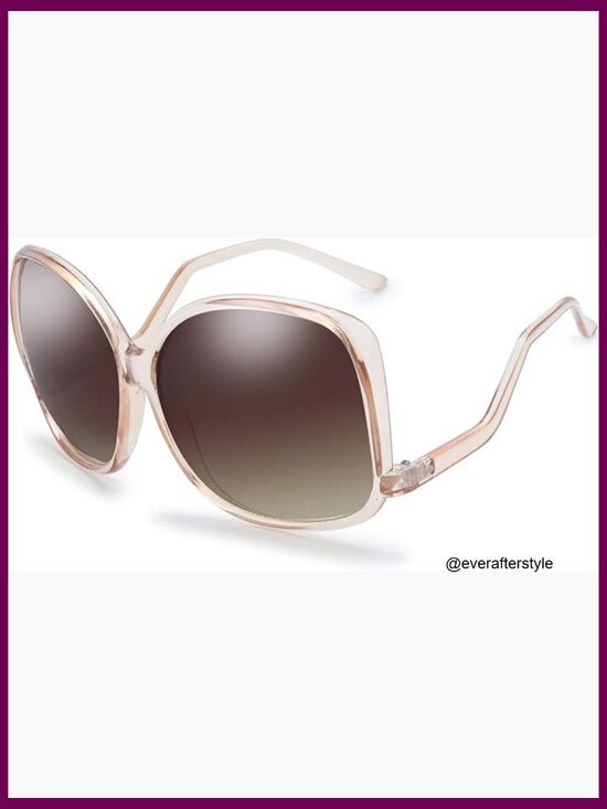 Oversized Square Jackie O Cat Eye Hybrid Butterfly Fashion Sunglasses main image 6